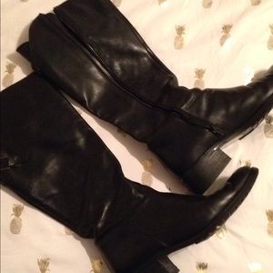 Leather boots